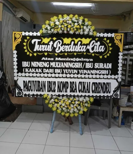 Papan Bunga Duka Lokasi Pernikahan Depok